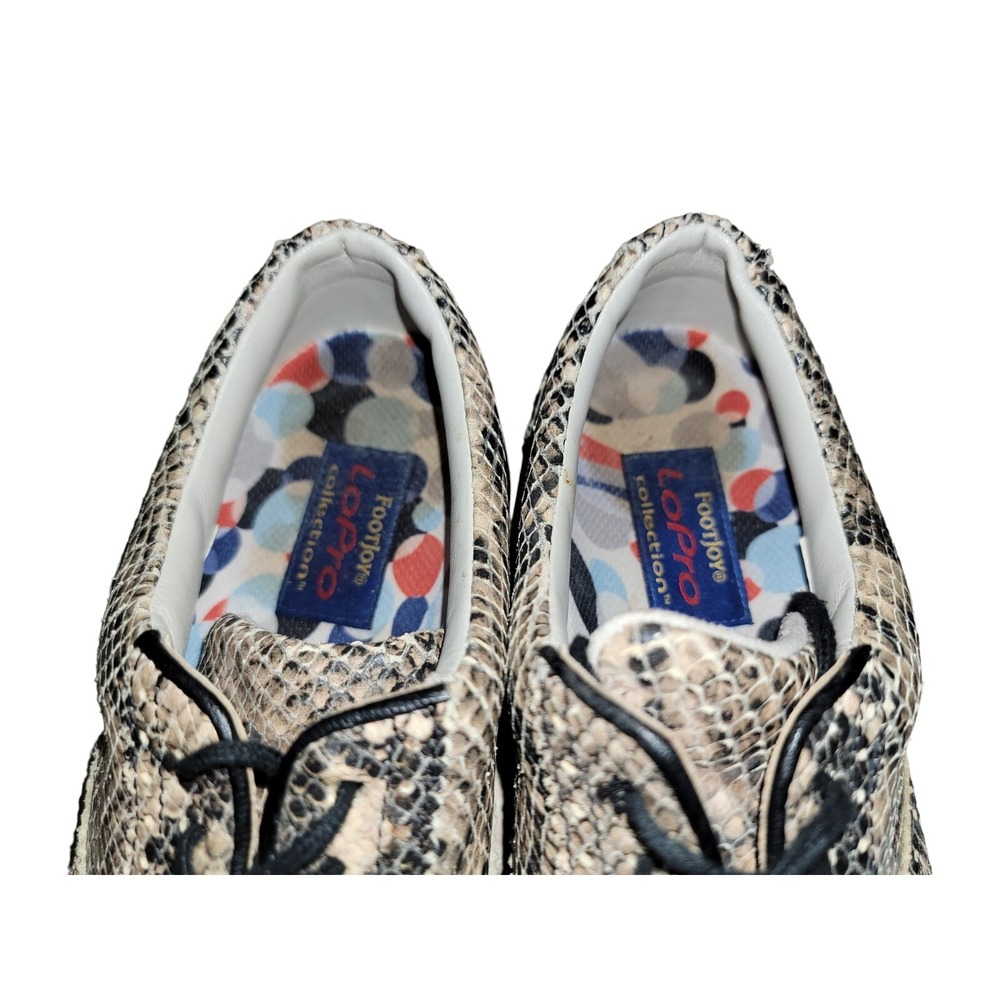 FootJoy LoPro Collection Golf Shoes Womens Snakeskin Print Leather Soft Spike 7M - Picture 9 of 12